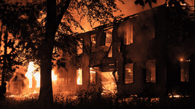 Fire damage in florida