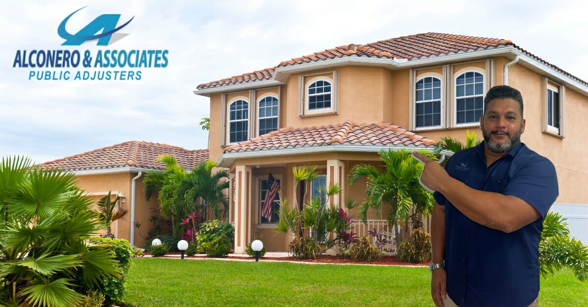Public Adjuster Discussing Claim with Tampa Homeowner